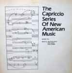Cover for album: Alexandra Pierce / Ruth Lomon / Lauire Spiegel – The Capriccio Series Of New American Music Number Two(LP)