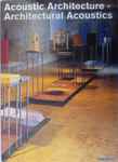 Cover for album: Alvin Lucier, Moses Williams – Acoustic Architecture - Architectural Acoustics(CD, CD-ROM)