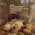 Cover for album: Brahms - Cotrubas, Prey, Minton, New Philharmonia Orchestra & Chorus, Ambrosian Singers, Lorin Maazel – Ein Deutsches Requiem • Alt-Rhapsodie, Op. 53