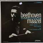 Cover for album: Beethoven, Maazel With Israel Philharmonic Orchestra – Overtures Leonore Overtures 1, 2 & 3 / Fidelio Overture(LP, Album, Reissue, Stereo)