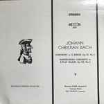 Cover for album: Johann Christian Bach, Henriette Barbé, Camerata Zürich, Räto Tschupp – Symphony In G Minor, Op. VI, No. 6 / Harpsichord Concerto In E-Flat Major, Op. VII, No. 5(LP)