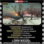 Cover for album: Tchaikovsky, Prokofiev, Rimsky-Korsakov, Respighi, Stravinsky, Mussorgsky, Berliner Philharmoniker, Lorin Maazel – Urania Double(2×CD, Compilation, Remastered, Stereo)