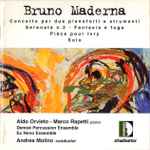 Cover for album: Bruno Maderna - Aldo Orvieto, Marco Rapetti, Demoé Percussion Ensemble, Ex Novo Ensemble, Andrea Molino – Concerto Per Due Pianoforti E Strumenti - Serenata N. 2 - Fantasia E Fuga, Pièce Pour Ivry - Solo(CD, Album)
