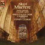 Cover for album: Allegri / Nanino / Marenzio / Frescobaldi / Ugolini - King's College Choir, Cambridge Directed By Stephen Cleobury – Miserere