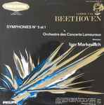 Cover for album: Ludwig van Beethoven, Orchestre Des Concerts Lamoureux , direction : Igor Markevitch – Symphonies Nos. 5 et 1(LP, Stereo)