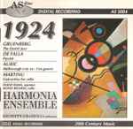 Cover for album: Gruenberg, De Falla, Auric, Martinu / Diane Rama, Silvio Righini, Harmonia Ensemble (2), Giuseppe Grazioli – 1924(CD, Album)