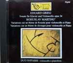 Cover for album: Duo Hayashi, Edvard Grieg, Bohuslav Martinů – Grieg - Sonate Für Klavier Und Violoncello Opus 36; Martinu - Variations(CD, )