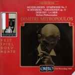 Cover for album: Dimitri Mitropoulos, Felix Mendelssohn-Bartholdy, Arnold Schoenberg, Claude Debussy, Berliner Philharmoniker – Mendelssohn, Schönberg, Debussy(CD, Remastered, Mono)