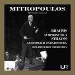 Cover for album: Brahms, Strauss, Mitropoulos, Concertgebouw Orchestra – Symphony No.3 / Also Sprach Zarathustra(5×File, MP3, Album)