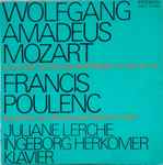Cover for album: Wolfgang Amadeus Mozart / Francis Poulenc, Juliane Lerche, Ingeborg Herkomer – Konzert Für Zwei Klaviere Und Orchester Es-dur KV 365 / Konzert Für Zwei Klaviere Und Orchester D-moll(LP, Stereo)