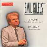 Cover for album: Emil Gilels, Chopin / Poulenc – Emil Gilels Edition Vol.2(CD, )