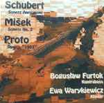 Cover for album: Bogusław Furtok, Ewa Warykiewicz, Schubert, Mišek, Proto – Sonate Arpeggione / Sonate Nr. 2 / Sonate 