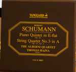 Cover for album: Robert Schumann, The Alberni Quartet, Thomas Rajna – Piano Quintet In E-Flat, Op. 44 - String Quartet In A, Op. 41, No. 3(Reel-To-Reel, 7 ½ ips, ¼