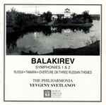 Cover for album: Balakirev, The Philharmonia, Yevgeny Svetlanov – Symphonies 1 And 2 / Russia • Tamara / Overture On Three Russian Themes(2×CD, Album, Stereo)