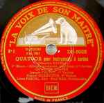 Cover for album: Maurice Ravel, Quatuor Calvet – Quatuor En Fa Majeur(4×Shellac, 12