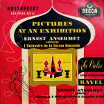 Cover for album: Ernest Ansermet ,Conducting L'Orchestre De La Suisse Romande, Modest Mussorgsky, Maurice Ravel – Pictures At An Exhibition / La Valse