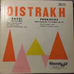 Cover for album: Oistrakh, Ravel, Lev Oborin, Sviatoslav Knushevitsky, Prokofiev, Vladimir Yampolsky – Trio In A Minor &  Violin Sontata No. 2 in D Major, Op. 94(LP, Mono)
