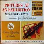 Cover for album: Modest Petrovich Mussorgsky - Ravel Conducted By Alfred Wallenstein, Virtuoso Symphony Of London – Pictures At An Exhibition