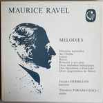 Cover for album: Maurice Ravel / Jacques Herbillon, Théodore Paraskivesco – Mélodies(LP, Album)