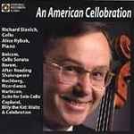 Cover for album: Richard Slavich, Alice Rybak, William Bolcom, Ned Rorem, George Rochberg, John Harbison, Aaron Copland – An American Cellobration(CD, Stereo)