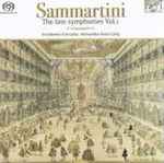 Cover for album: Alessandra Rossi Lürig, Accademia D'Arcadia, Giovanni Battista Sammartini – The Late Symphonies Vol. 1(SACD, Hybrid, Multichannel, Stereo)