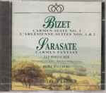 Cover for album: Bizet, Sarasate, Ulf Hoelscher, Philharmonia Orchestra, Münchner Philharmoniker – Carmen - Suite No.1 / L'Arlesienne - Suite Nos. 1 & 2 / Carmen - Fantasy(CD, )