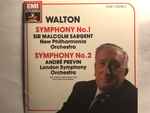 Cover for album: Sir William Walton, Sir Malcolm Sargent, New Philharmonia Orchestra, André Previn, The London Symphony Orchestra – Symphony No.1 Symphony No.2(CD, Compilation)
