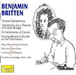 Cover for album: Benjamin Britten, The Boyd Neel String Orchestra, Boyd Neel, The Morrison Boys Choir, Sir Malcolm Sargent, Royal Liverpool Philharmonic Orchestra – Britten - Premiere Recordings 1939-46(CD, Compilation, Remastered, Mono)