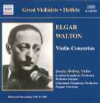 Cover for album: Elgar, Walton, Jascha Heifetz, Cincinnati Symphony Orchestra, Eugene Goossens, London Symphony Orchestra, Malcolm Sargent – Elgar • Walton, Violin Concertos(CD, Album, Compilation, Mono)