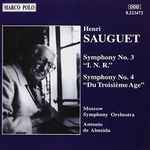 Cover for album: Henri Sauguet / The Moscow Symphony Orchestra, Antonio De Almeida – Symphonies Nos. 3 & 4(CD, Album)