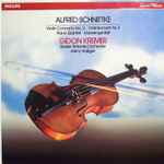 Cover for album: Alfred Schnittke, Gidon Kremer, Basler Sinfonie-Orchester, Heinz Holliger – Violin Concerto No.2 / Piano Quintet(LP)