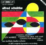 Cover for album: Alfred Schnittke / Lev Markiz / New Stockholm Chamber Orchestra – Concerto Grosso I · Concerto For Oboe And Harp · Concerto For Piano And Strings