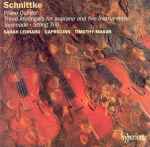 Cover for album: Schnittke / Sarah Leonard, Capricorn (14), Timothy Mason – Piano Quintet • Three Madrigals For Soprano And Five Instruments • Serenade • String Trio(CD, Album)