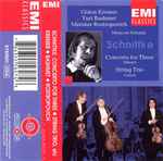 Cover for album: Schnittke / Gidon Kremer, Yuri Bashmet, Mstislav Rostropovich, Moscow Soloists – Concerto For Three - String Trio